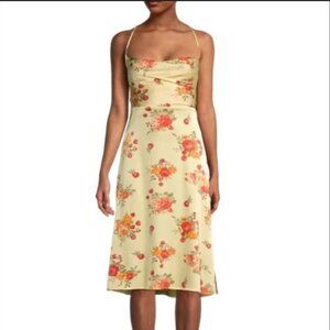 We Wore What tie back mini dress